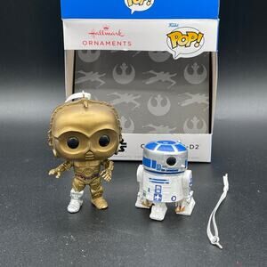 Hallmark Funko Pop Star Wars C-3PO and R2-D2 Christmas Ornament